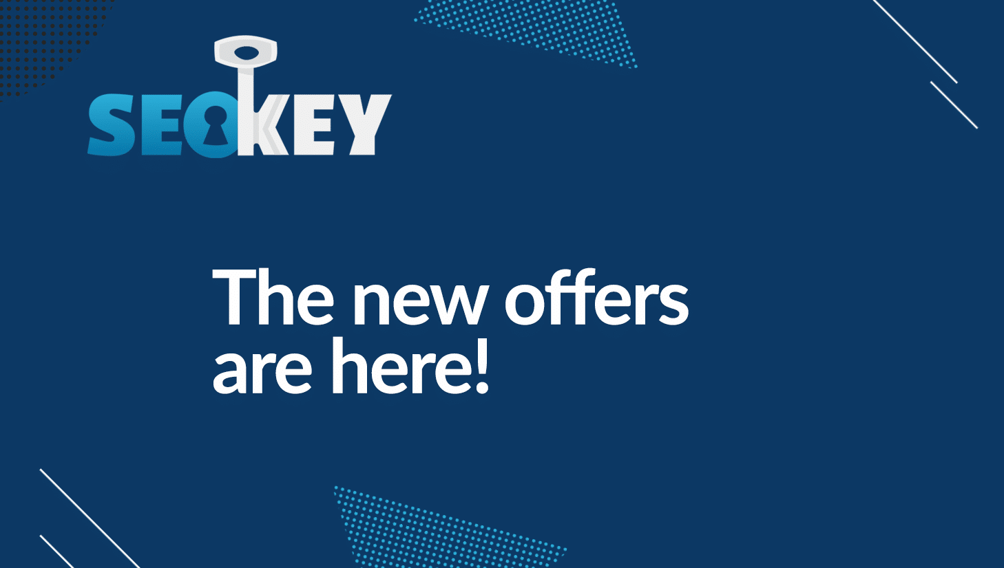 New SEOKEY offers!